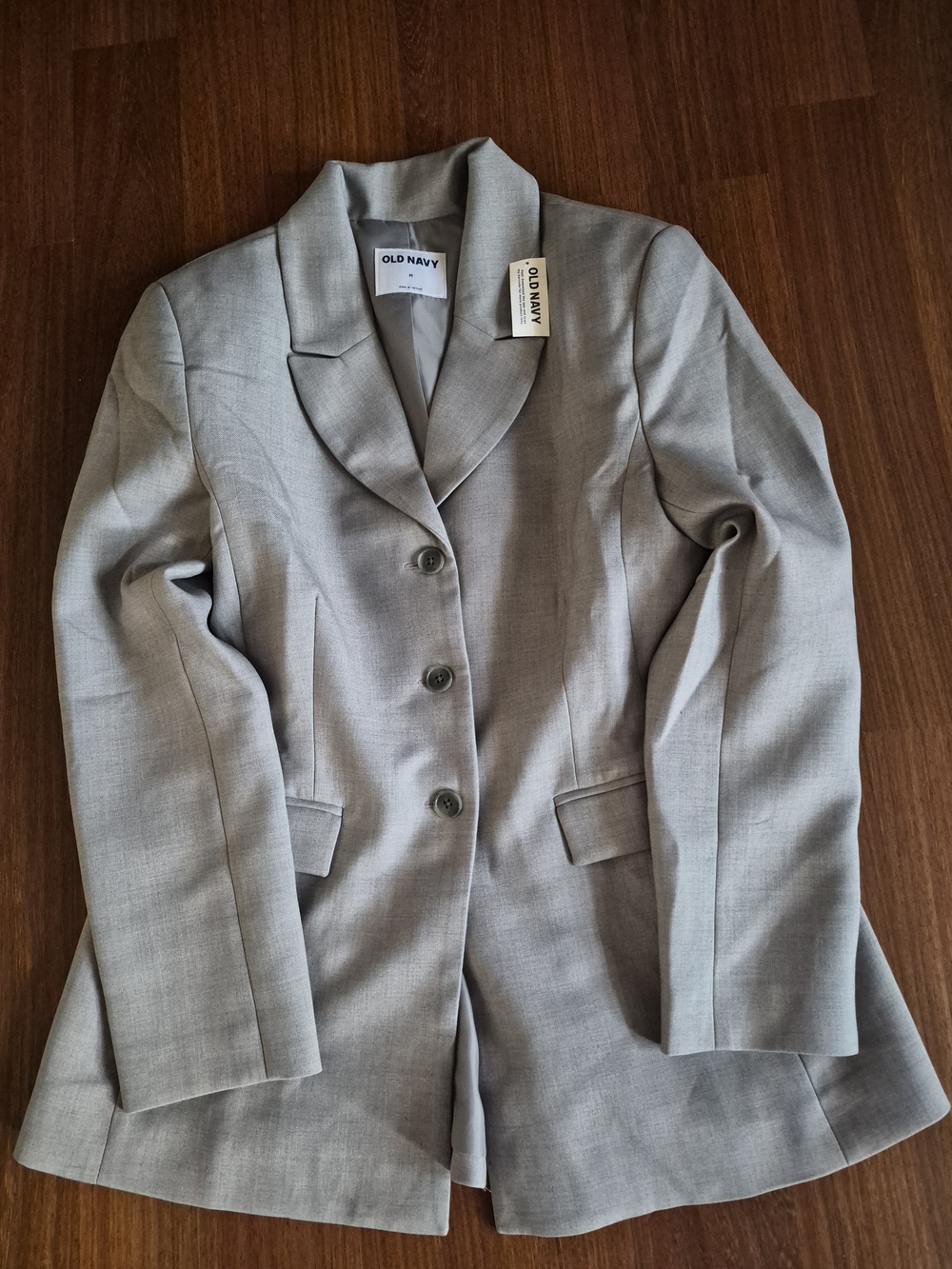 Old Navy Women's Gray Single-Breasted Blazer